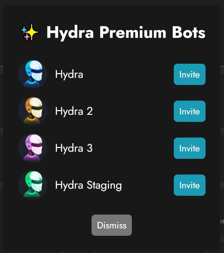 How to use hydra bot